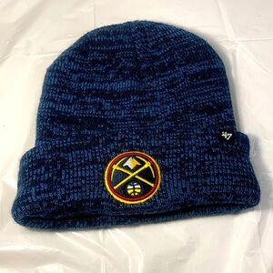 Denver Nuggets Blue Knit Cuffed 47 Beanie With Logo Patch